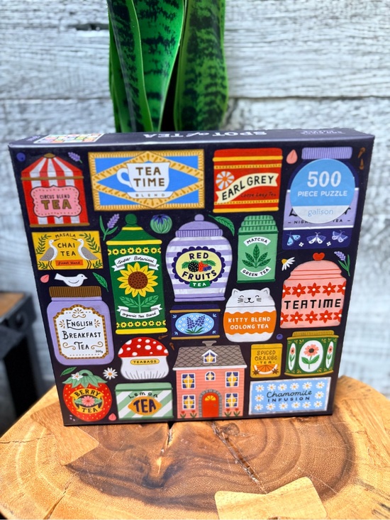 Galison Other - Galison | "Spot of Tea" 500pc Colourful Tea Accessories Jigsaw Puzzle - Complete